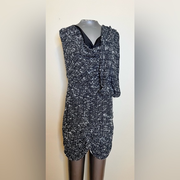 Gracia size small sweater dress with attached interesting Cowel neck/scarf - Picture 2 of 11